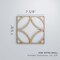 Ekena Millwork Extra Small Crosby Decorative Fretwork Wood Wall Panels, Walnut, 7 3/8"W x 7 3/8"H x 3/8"T WALW08X08X0375CROWA - alternate 4